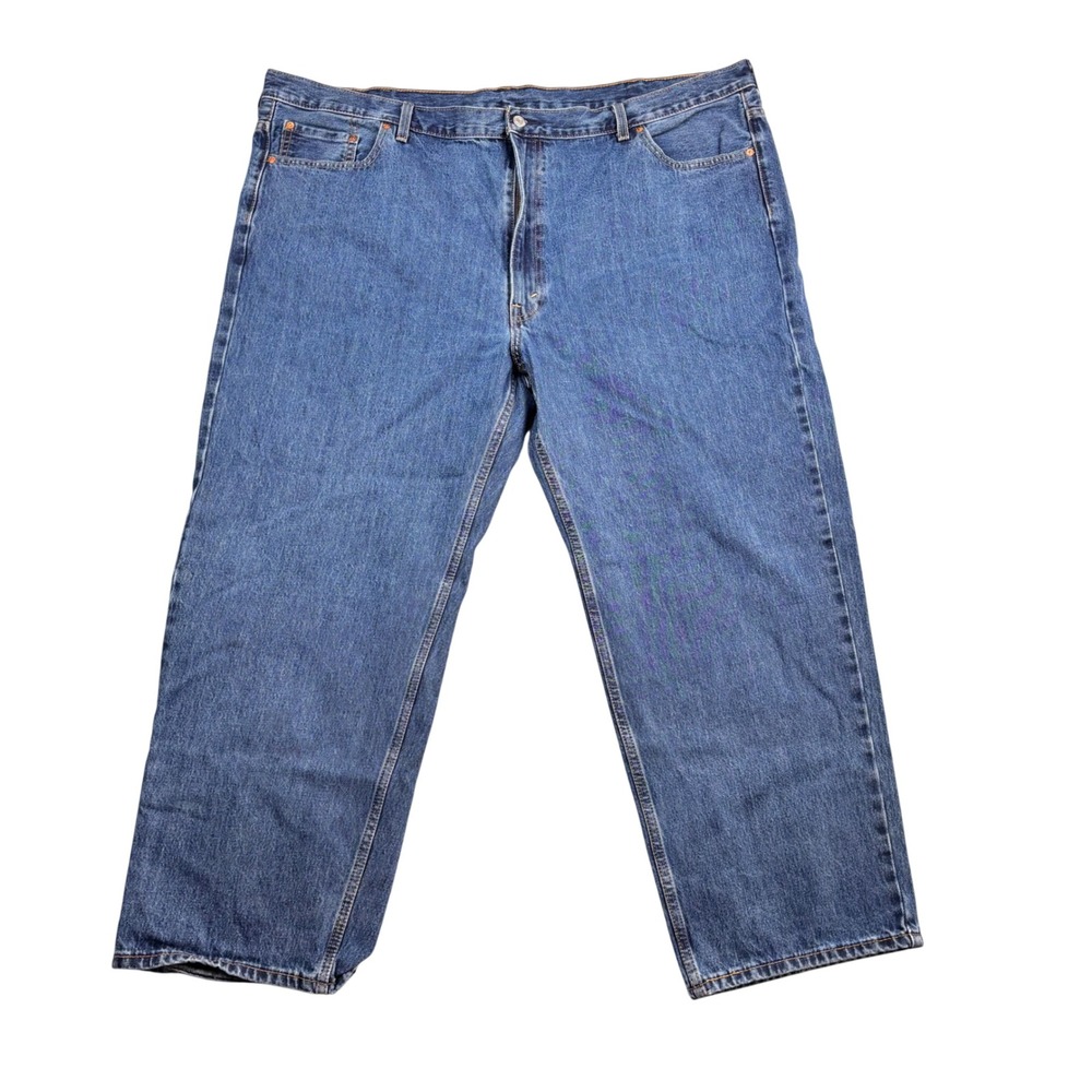 Levis 550 Relaxed Fit Blue Denim Jeans Mens 50x30 Medium Wash 01550-4886